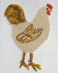 Punch Needle Chicken - PATTERN