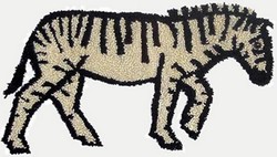 Punch Needle Zebra - PATTERN